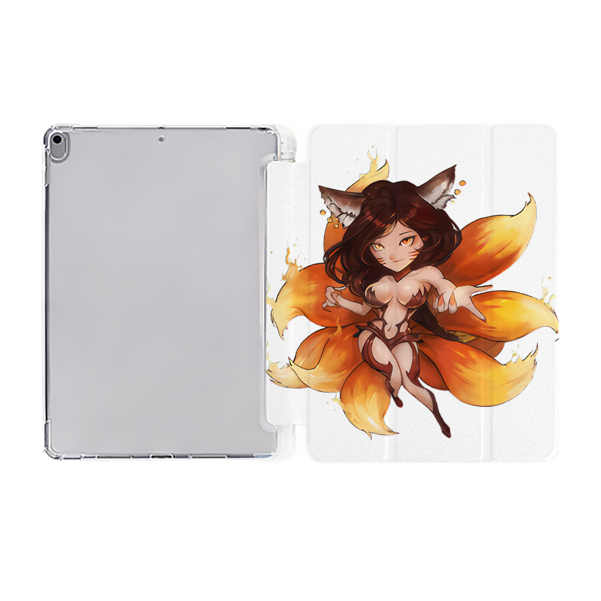 （画像用） リーグ・オブ・レジェンド League of Legends LOL IPad ケース ペン収納付き 三つ折りスタンド PUレザー×シリコン 対応機種9.5/10.5/10.9インチ